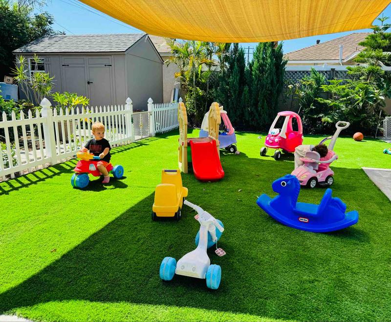 Nice Time Daycare sunny backyard play area